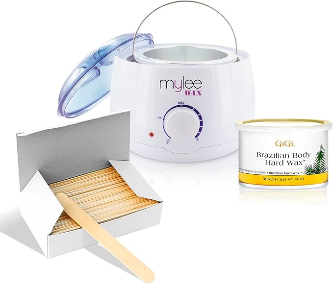 Gigi Hard Wax Kit Brazilian Wax Heater spatulas Amazon.co.uk Health
