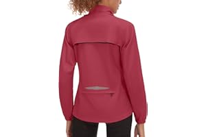 Little Donkey Andy Women's Lightweight Waterproof Cycling Jacket with Removable Sleeves for Biking Running Golf