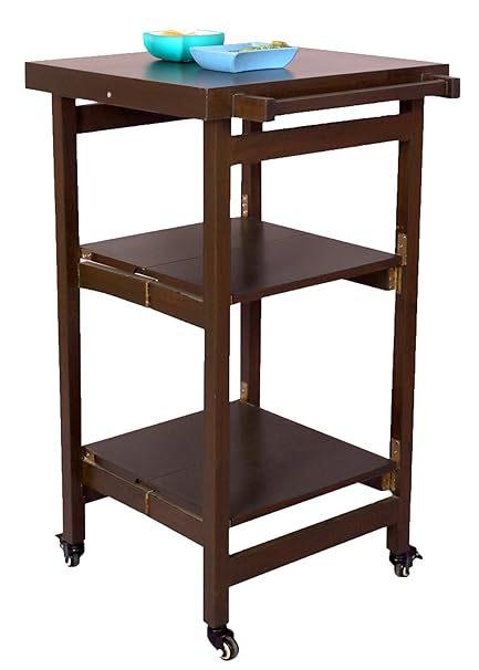 Mod-Bit Utileco Walnut Brown Serving Trolley (Melamine)