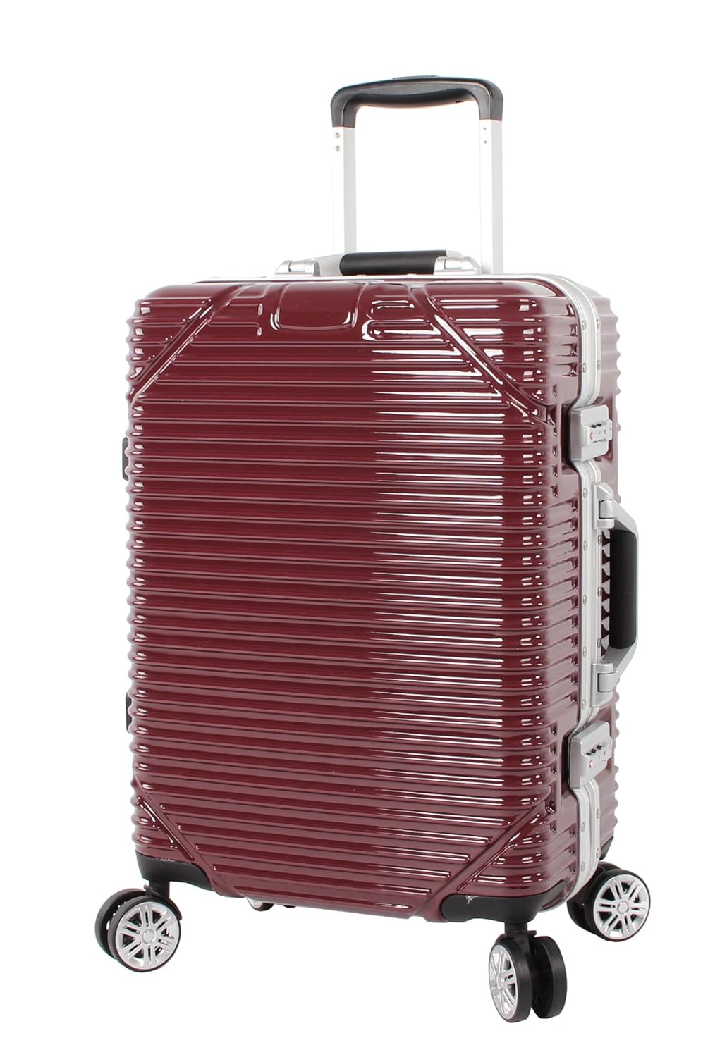 Pathfinder Recon Luggage Aluminum Frame 20 Inch Carry On Zipperless