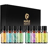 Pure Essential Oil Set for Diffuser - Aromatherapy Essential Oils for Diffusers for Home Travel and Self Care with High Grade Essential Oils for Hair Skin and Nails - Oil Diffuser Essential Oils Set