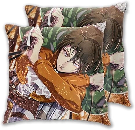 Amazon Co Jp cct クッションカバー 40x40cm 2枚セット アニメ進撃の巨人 洗濯必要なし お手入れ簡単 高級感 お洒落 ホーム キッチン