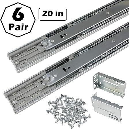 Gobrico 20 Inch Full Extension Telescopic Side Rear Mount Drawer