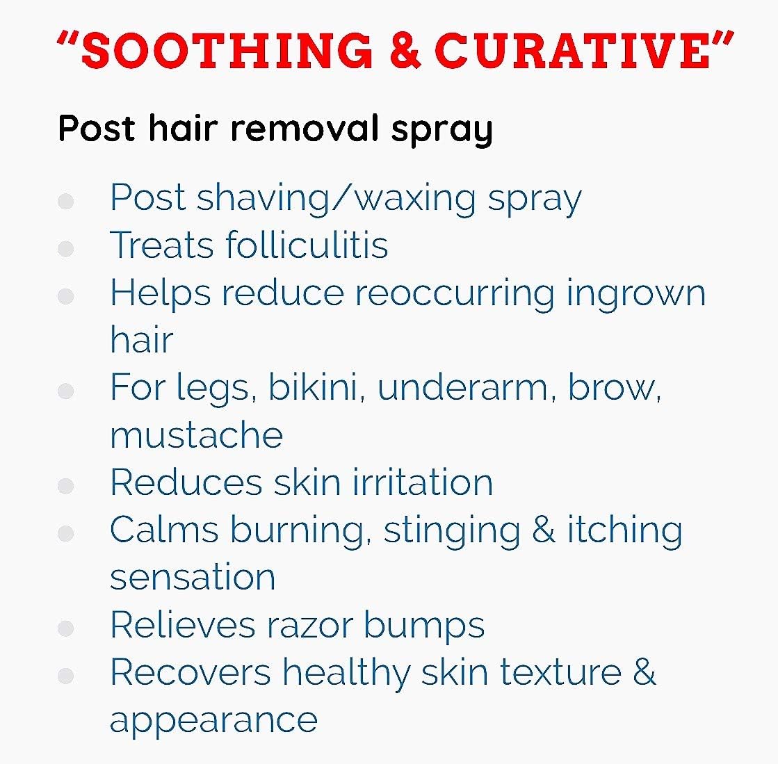 Amazon Com Q Ur Follica Soothing Curative Post Hair Removal