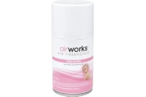 Hospeco Health Gards 07909 Fresh Baby Powder Metered Aerosol Air Freshener, 7 oz Can (Case of 12)