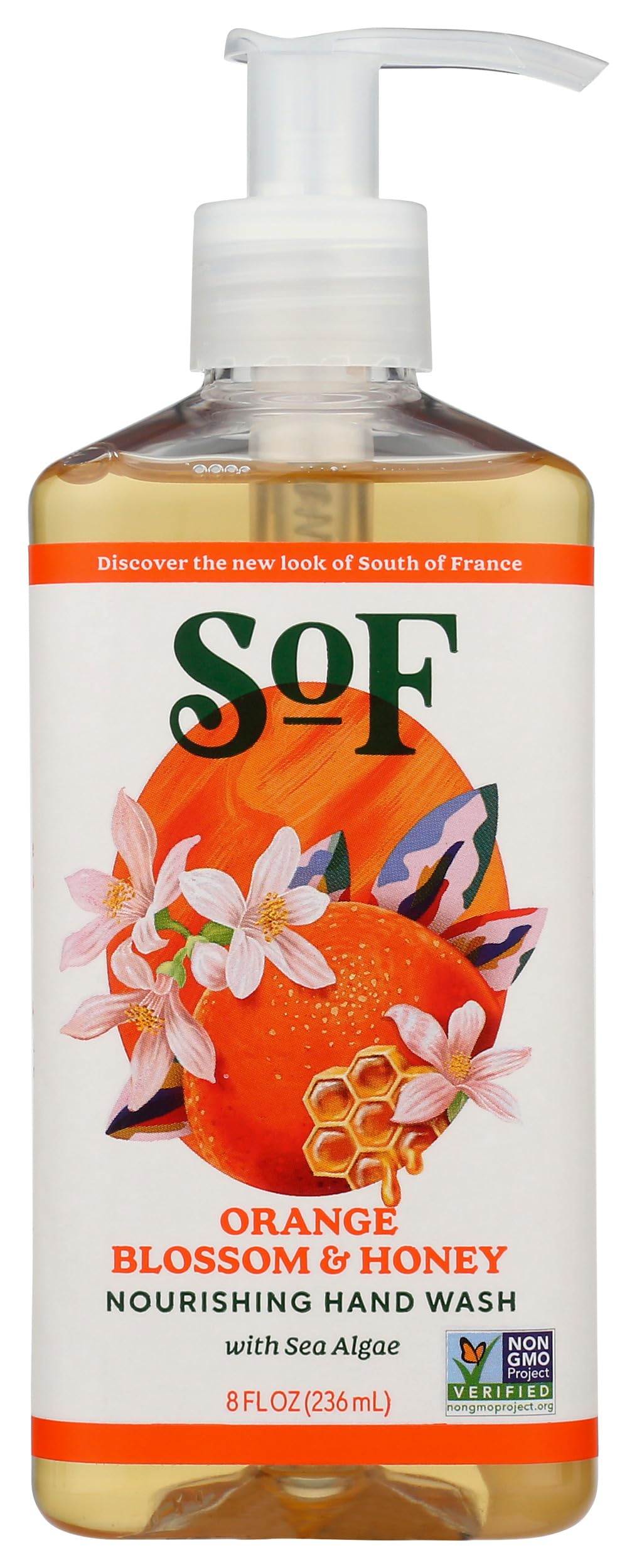 SOUTH OF FRANCE, HAND WASH,ORNG BLSM HONEY 8 FZ EA 1
