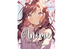 Anime Coloring Book for Teens: Beautiful Japanese Anime Girls Coloring Pages for Teens and Adults