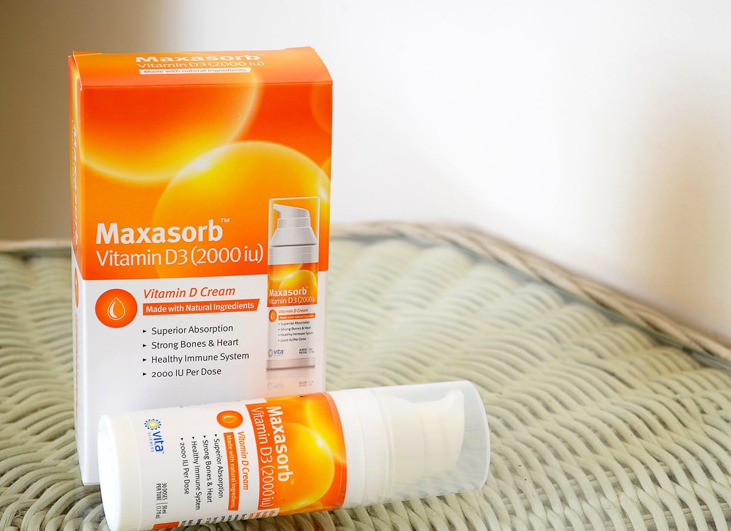 Vitamin D Cream Safe for Psoriasis Sufferers - Premium Vitamin D Skin, Body, Face Cream for Itchy, Scaly or Dry Skin. Maxasorb Vitamin D3 2000 IU: Health & Personal Care