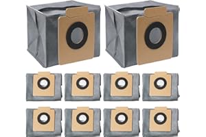 MMXIANG 10 Pack Vacuum Bags Replacement for Eufy Clean X8 Pro X10 Pro Omni Robot Vacuum, Large Capacity Disposable Replacement Bag