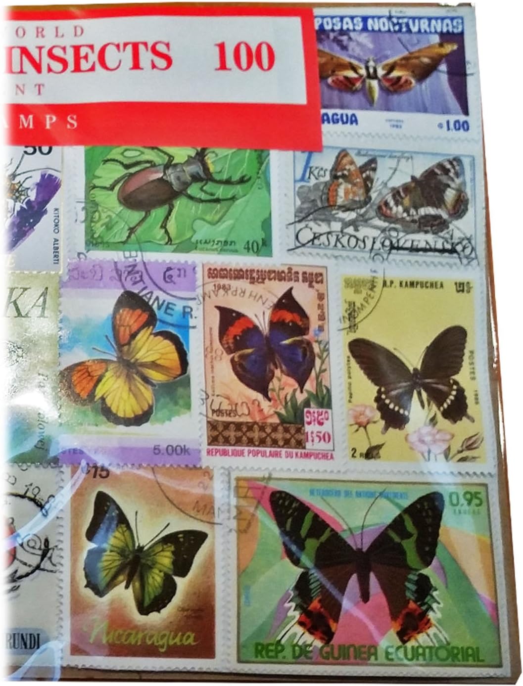 Worldwide Butterfly and Insect Stamp Collection - Image 4