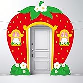 Yiaoyinnz Strawberry Party Decorations Strawberry Door Banner Backdrop Sweet Berry Background Photo Props Berry Themed Porch Sign Hanging Banner Party Decoration for Baby Shower Birthday Supplies