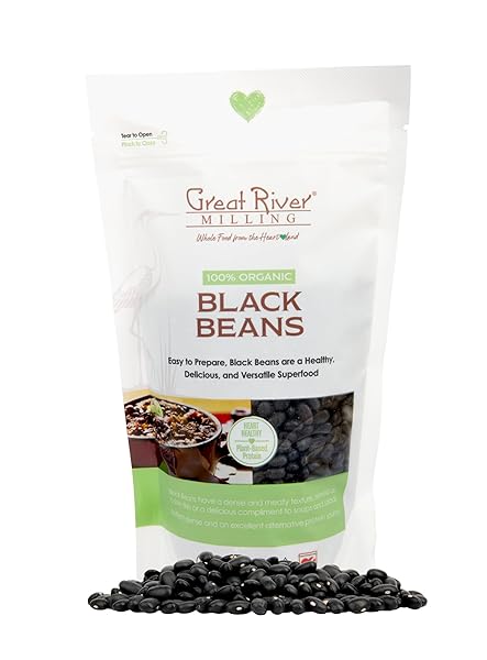 ORGANIC BLACK BEANS, PACK OF 4-16 OZ BAGS