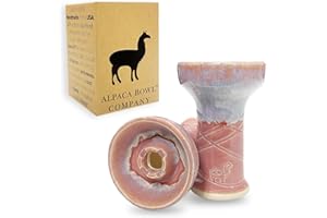 Premium Ceramic Hookah Bowl Made by Alpaca Bowl - MiniRook– Hookah Head Bowl Premium Shisha Bowl Phunnel Hookah Bowls for Smoking with Hookah - Hookah Top Bowl