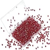 Tiparts 1000pcs Crystal Glass Beads 4mm Bulk Faceted Bicone Spacer Beads for DIY Jewelry Making