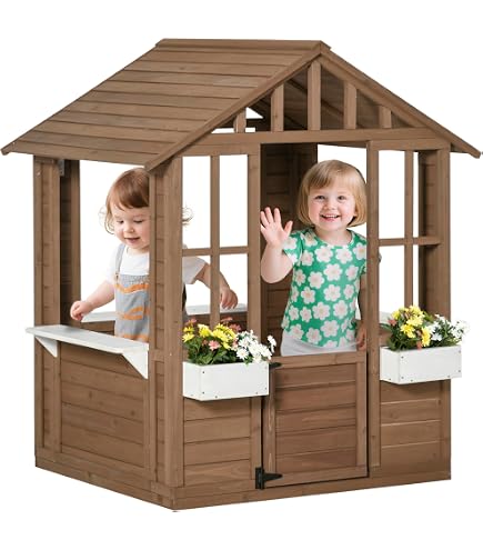 Chicos La Maison Pink Princess – Cabane De Jardin Rose Pour Enfants Dès 24 Mois – Barbecue, Fenêtres & Chatière