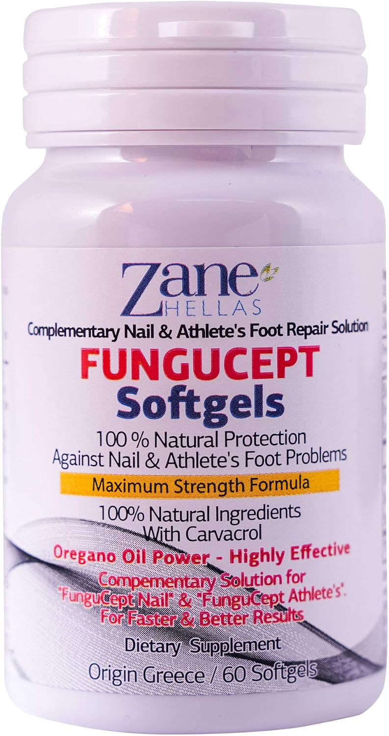 Zane Hellas FunguCept Softgels. for Faster and Better Results. Supportive Softgels for FunguCept Nail & FunguCept Athlete’s.60 Softgels - Image 3