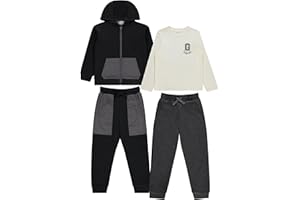 STITCH & STONE Boys 4PK Wardrobe Outfit - Stylish and Comfortable Clothes for Boys