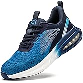 AONEGOLD Mens Womens Safety Shoes Steel Toe Working Lightweight Breathable Industrial Construction Sneaker Blue 37