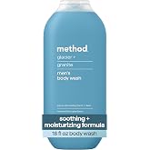 method Men&rsquo;s Body Wash, Glacier + Granite, 18 fl oz | Soothing Formula, Leaves Skin Feeling Soft &amp; Moisturized, Rich Lather, Made Without Parabens