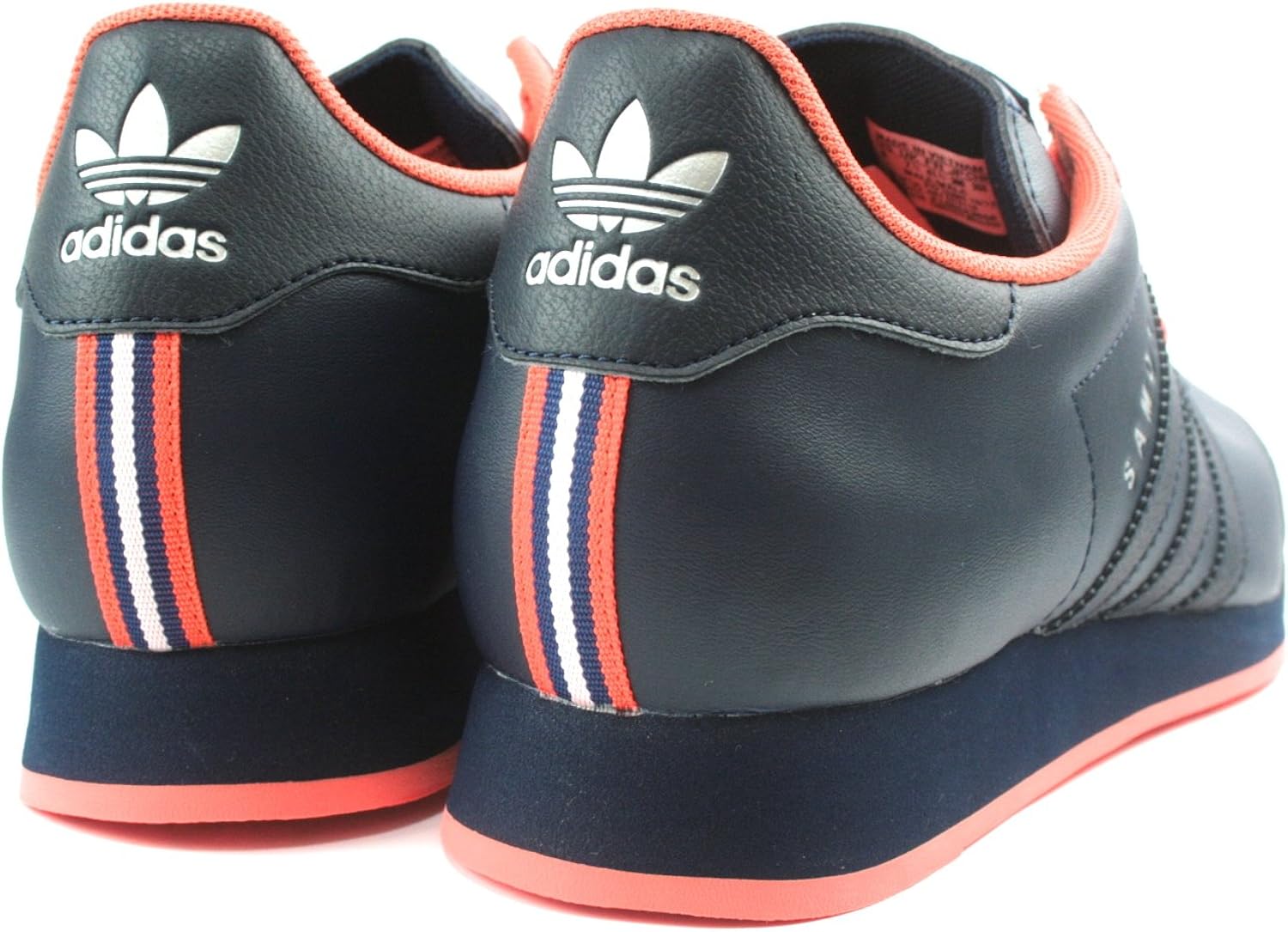 adidas samoa black & poppy red