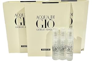 ARMANI BEAUTY GIORGIO ARMANI Men Acqua Di GIO PARFUM Sample Spray Perfume 1.2ml /.04 oz - 3 PCS set