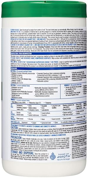 CLOROX HEALTHCARE HYDROGEN PEROXIDE CLEANER DISINFECTANT WIPES, 6.75″ X 9″, 95 COUNT (PACKAGE MAY VARY)