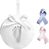 Pearhead Babyprints Handprint or Footprint Christmas Ornament, Baby's First Christmas Holiday Ornament, DIY Clay Keepsake Kit