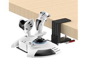 JOYORAN Flight Sim Game Joystick Desk Mount,Hotas Mount - Compatible with Thrustmaster T. Flight Hotas One/4/X,Sol-R2/Sol-R1,SimTask Farmstick,WINWING URSA MINOR Series,G Extreme 3D Pro,Turtle Beach VelocityOne Flightstick and PXN 2113 PRO