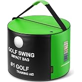 YOREPEK Golf Impact Bag for Swing Training, Golf Training Aids for Men | Golf Practice Equipment with Large Printed Target for Indoor &amp; Outdoor, Golf Hitting Bag Practice at Home, Garage, Yard,Green