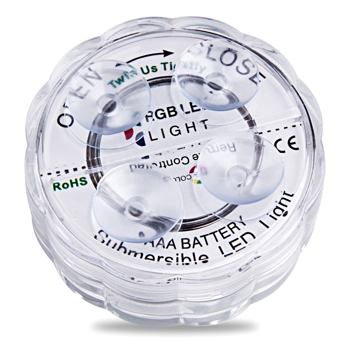 Submersible Lights Remote Controlled, Aurora RGB Multi Color waterproof lights idea for Bathtub, Aquarium, Vase Base, Pool Light ,Christmas, Wedding, Party Decorative light 1 pack