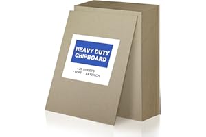GOCREATE 25 Sheets 9 x 12 Inch Book Board Thick Grey Chipboard Sheets 2 mm 80 PT for Book Binding Covers