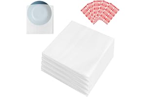 XZWMY 14"x14" Foam Pouches 100 Pack,1/24" Thick,Cushion Foam Pouches for Packing Storage and Shipping Packing Supplies for Dishes Glasses Packing with 50 Fragile Labels…