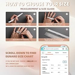 Egnaro Silicone Wedding Bands for Women, Inner Arc