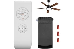 OBABALA Universal Ceiling Fan Remote Control Kit, 3-in-1 Ceiling Fan Remote with Light Timing & Speed, Replacement for Other Ceiling Fan Lamp, Control Fans & Lights Individually