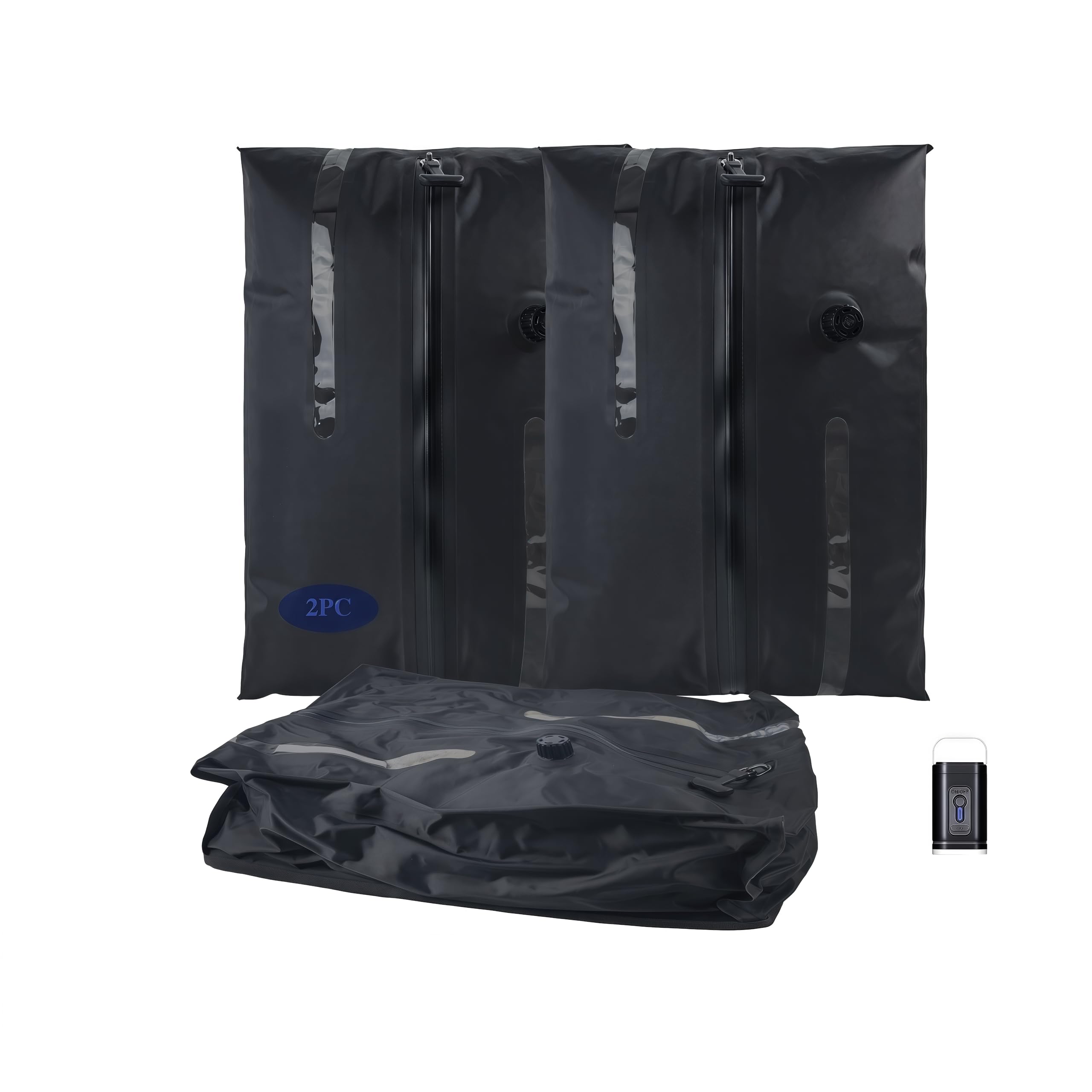 Photo 1 of Vacuum Bag for Travel,2025 New Travel Vacuum Bags for Luggage,Compression Packing Cubes with Pump,Foldable and Portable,Compression Suitcase for Camping/Fitness/Beach/Moving