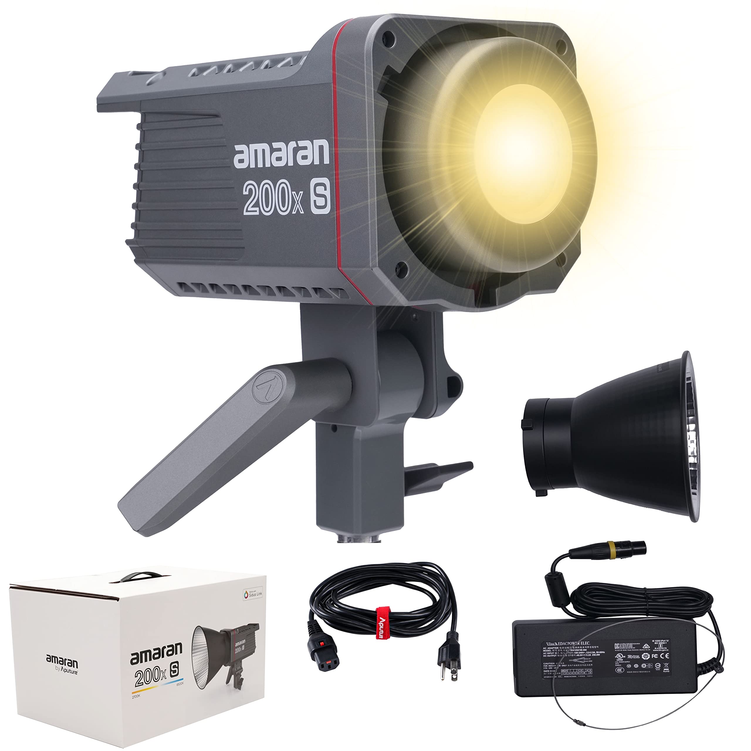 Aputure Amaran 200X S 200w Bi-Color Point-Source LED 2700K-6500K 1M@51,600lux Support Bluetooth App Control