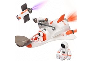 Spaceship Toy for Kids, Space Playset with Sound & Spray Effect