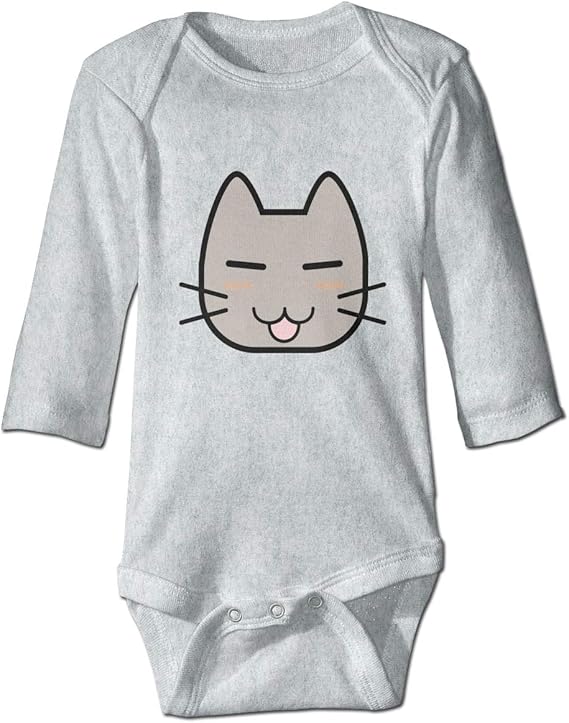 Amazon Co Jp 可愛いネコガオ ベビー服 赤ちゃん 子供服 新生児 長袖 ロンパース 肌着 女の子 男の子 可愛い 薄い 綿100 撮影 満月 出産 0 2t 服 ファッション小物