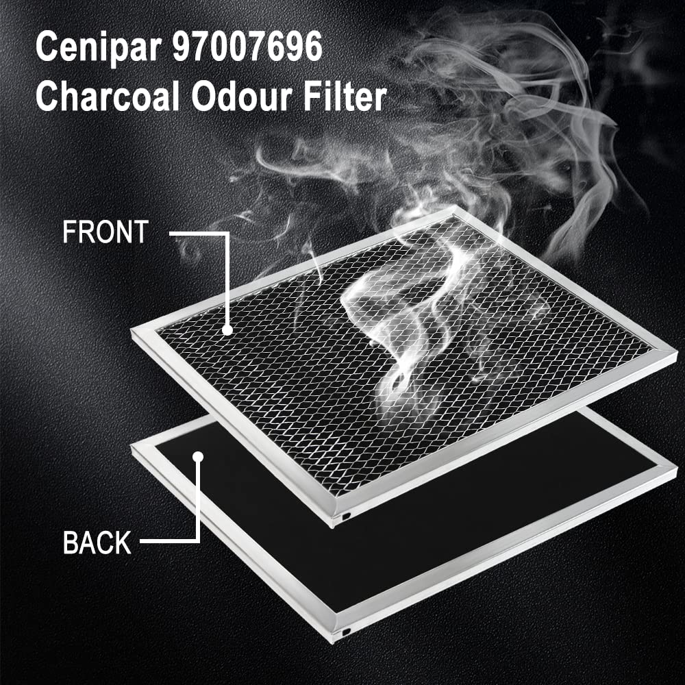 Cenipar 97007696 Range Hood Filter Charcoal Odour Filter for Range vent hood (8 3/4