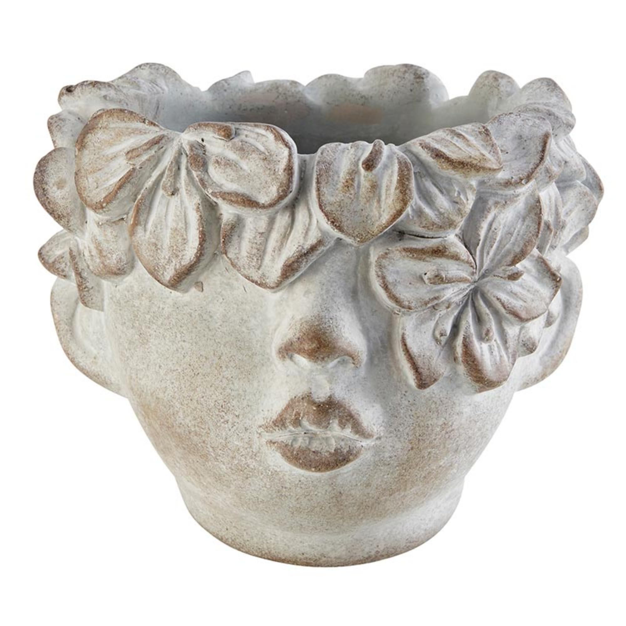 Photo 1 of ***FACTORY SEALED*** 47th & Main Head Planter for Indoor or Outdoor Plants Face Cement Flower Pot for Succulents, Large, Baby