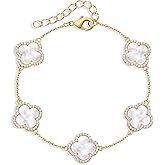 Electric Picks Bracelet, Gold Clover Bracelet, Black Bracelet Women, Bracelets Women, Clover Bracelets Women, Gifts for Women, Birthday Gifts for Women, Gift Sets