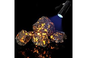 BOOMY LINS Natural Raw Stone, Rough Flame Yooperlite, Crystals Stone for Meditation, Diffuser and Aromatherapy Rocks, Fountain Decoration, 0.6 lb (300 g)