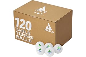 JOOLA Training 3 Star Table Tennis Balls 12, 60, or 120 Pack - 40+mm Regulation Bulk Ping Pong Balls for Competition and Recr
