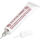 The Beadsmith Clear Precision Cement – Adhesive Glue w/Pinpoint Applicator, for Sealing Knots, Beading, Watch and Lens Repair, Model Building - Transparent, 1/3 oz./9 ml, 1pc