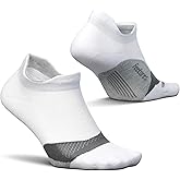 Feetures Elite Light Cushion No Show Tab Athletic Ankle Socks - Sport Sock with Targeted Compression