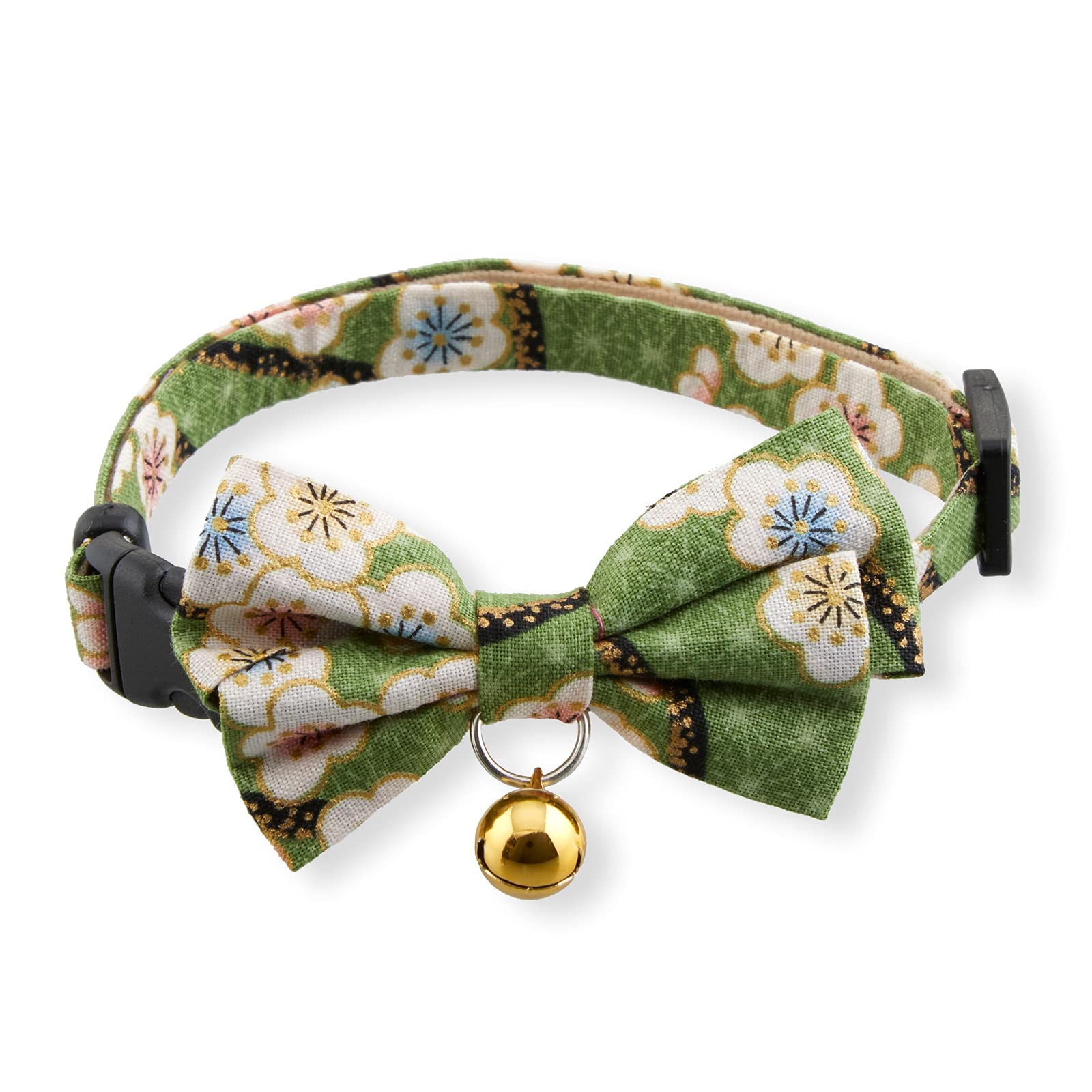 Hanami Bow Tie Cat Collar (Green)