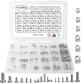 FandWay 1200Pcs Stainless Steel Tiny Screws Nuts Kit M1-M2.5 for Watch PC SSD