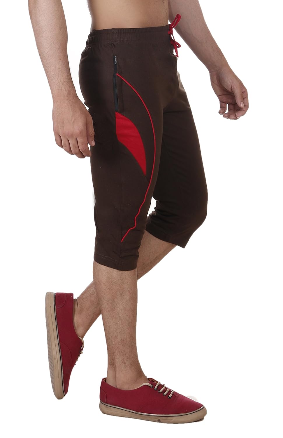 vego men's casual cotton three forth