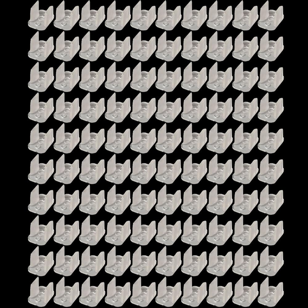 100 Pcs LED Rope Mounting Clips, Neon Rope Light Clips Bracket for 6-7mm Neon Wall Mount LED Light Family Parties Festivals Weddings