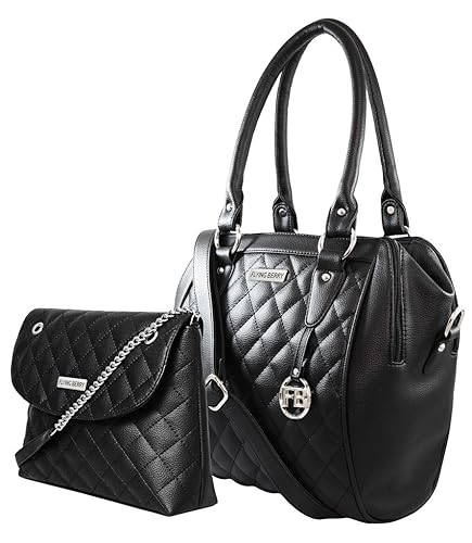 FLYING BERRY Women Synthetic Handbag (Black,FB-2256) - Combo of 2